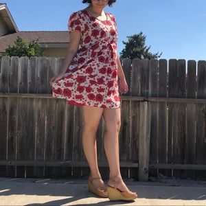 90s Vintage Floral Babydoll Dress